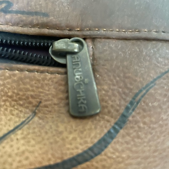 Anuschka Hand Painted Leather Bag With Coin Purse - Picture 5 of 16